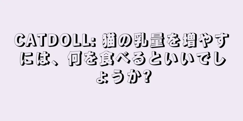 CATDOLL: 猫の乳量を増やすには、何を食べるといいでしょうか?