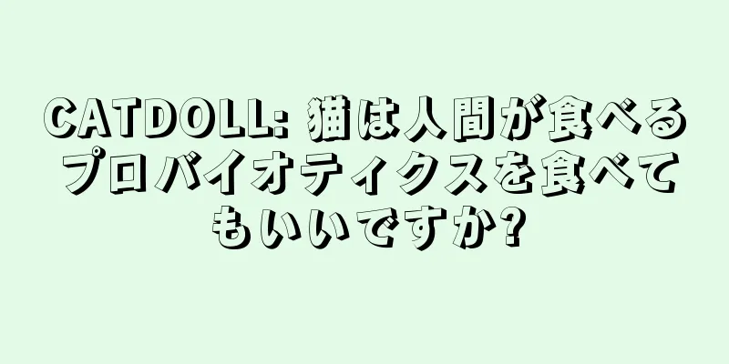 CATDOLL: 猫は人間が食べるプロバイオティクスを食べてもいいですか?