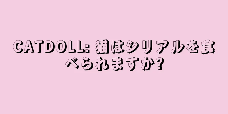 CATDOLL: 猫はシリアルを食べられますか?
