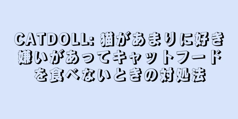 CATDOLL: 猫があまりに好き嫌いがあってキャットフードを食べないときの対処法