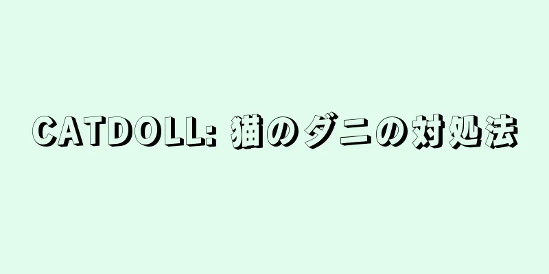 CATDOLL: 猫のダニの対処法