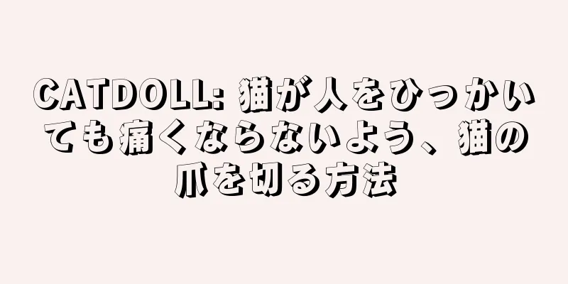 CATDOLL: 猫が人をひっかいても痛くならないよう、猫の爪を切る方法