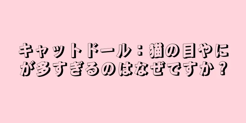 キャットドール：猫の目やにが多すぎるのはなぜですか？