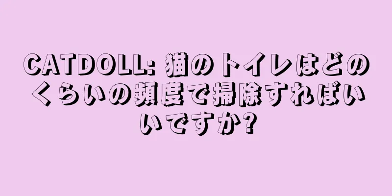 CATDOLL: 猫のトイレはどのくらいの頻度で掃除すればいいですか?