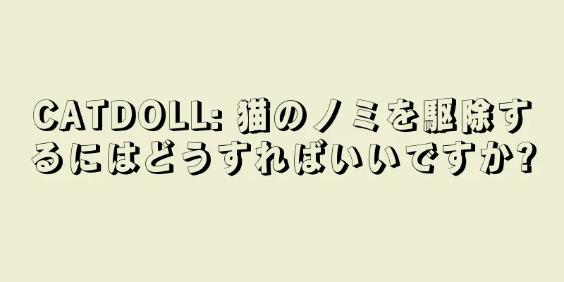 CATDOLL: 猫のノミを駆除するにはどうすればいいですか?
