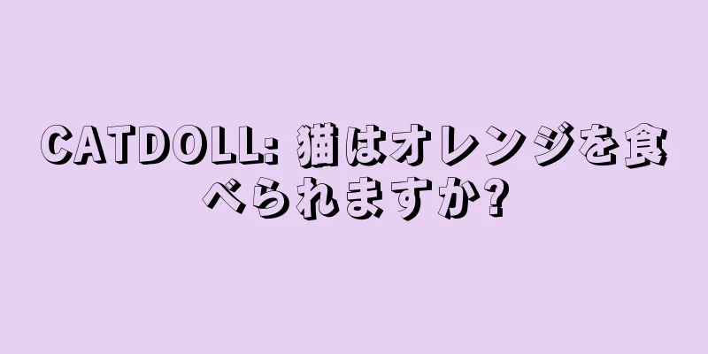 CATDOLL: 猫はオレンジを食べられますか?