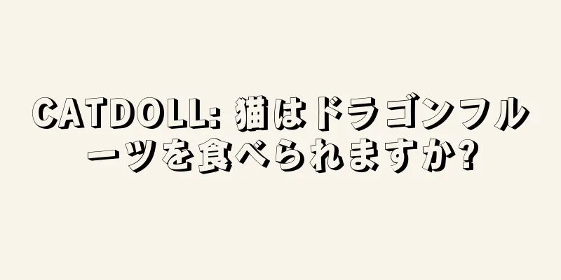 CATDOLL: 猫はドラゴンフルーツを食べられますか?