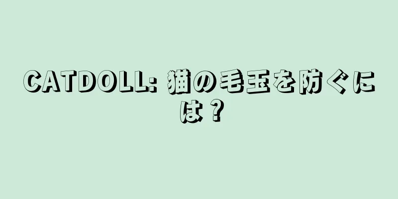 CATDOLL: 猫の毛玉を防ぐには？