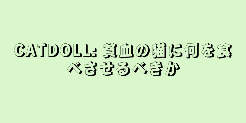 CATDOLL: 貧血の猫に何を食べさせるべきか
