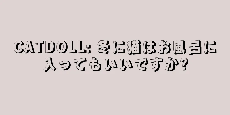 CATDOLL: 冬に猫はお風呂に入ってもいいですか?