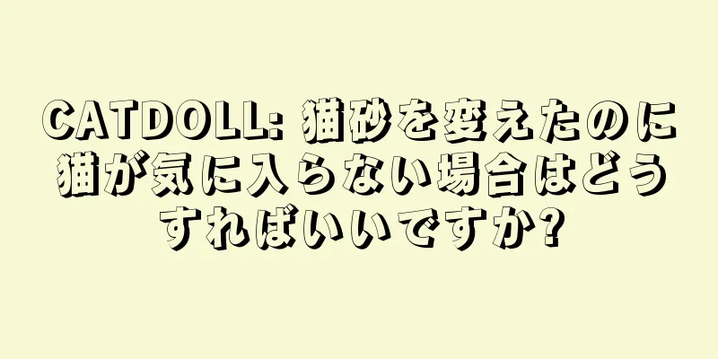 CATDOLL: 猫砂を変えたのに猫が気に入らない場合はどうすればいいですか?