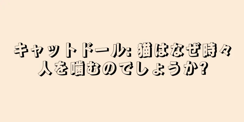 キャットドール: 猫はなぜ時々人を噛むのでしょうか?