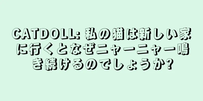 CATDOLL: 私の猫は新しい家に行くとなぜニャーニャー鳴き続けるのでしょうか?