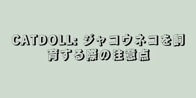 CATDOLL: ジャコウネコを飼育する際の注意点