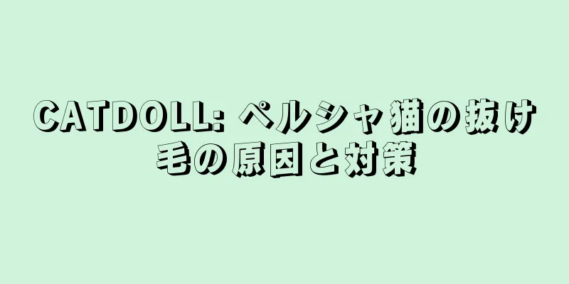 CATDOLL: ペルシャ猫の抜け毛の原因と対策