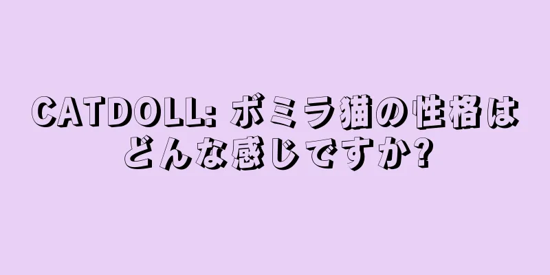 CATDOLL: ボミラ猫の性格はどんな感じですか?