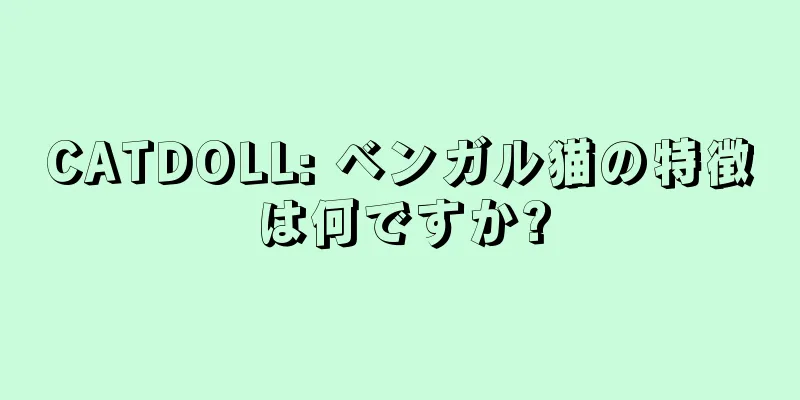 CATDOLL: ベンガル猫の特徴は何ですか?