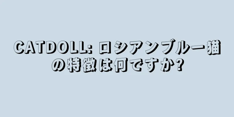 CATDOLL: ロシアンブルー猫の特徴は何ですか?