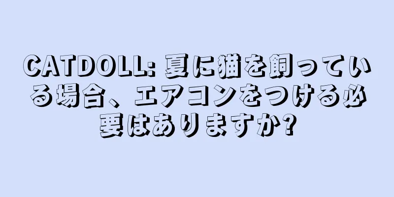 CATDOLL: 夏に猫を飼っている場合、エアコンをつける必要はありますか?