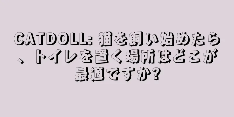 CATDOLL: 猫を飼い始めたら、トイレを置く場所はどこが最適ですか?
