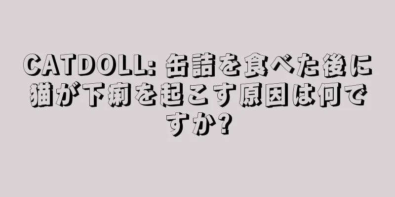 CATDOLL: 缶詰を食べた後に猫が下痢を起こす原因は何ですか?