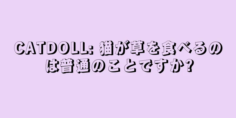 CATDOLL: 猫が草を食べるのは普通のことですか?