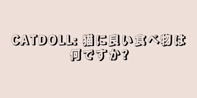 CATDOLL: 猫に良い食べ物は何ですか?