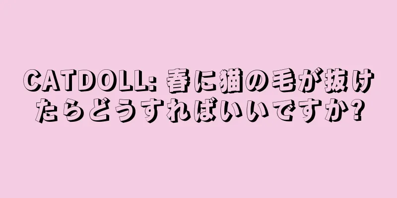 CATDOLL: 春に猫の毛が抜けたらどうすればいいですか?