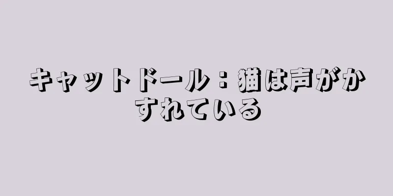 キャットドール：猫は声がかすれている