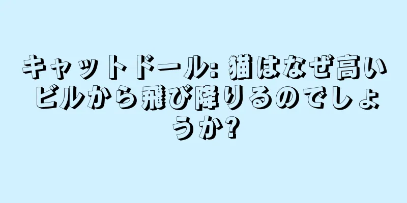 キャットドール: 猫はなぜ高いビルから飛び降りるのでしょうか?