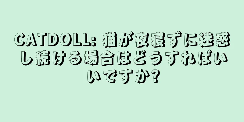 CATDOLL: 猫が夜寝ずに迷惑し続ける場合はどうすればいいですか?