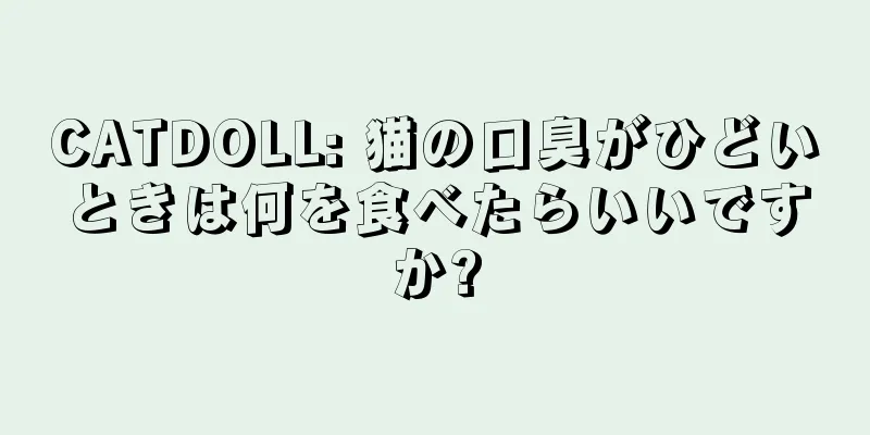 CATDOLL: 猫の口臭がひどいときは何を食べたらいいですか?