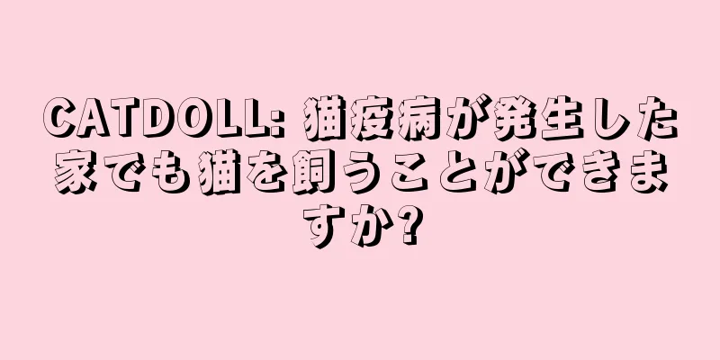 CATDOLL: 猫疫病が発生した家でも猫を飼うことができますか?