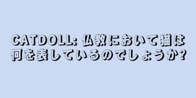 CATDOLL: 仏教において猫は何を表しているのでしょうか?