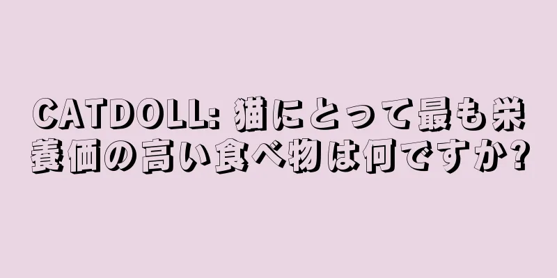 CATDOLL: 猫にとって最も栄養価の高い食べ物は何ですか?