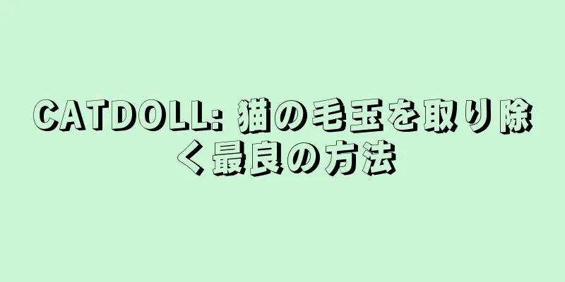 CATDOLL: 猫の毛玉を取り除く最良の方法