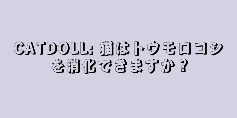 CATDOLL: 猫はトウモロコシを消化できますか？