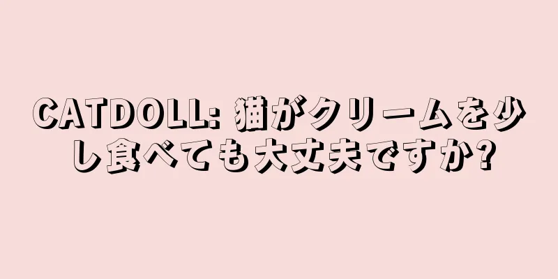 CATDOLL: 猫がクリームを少し食べても大丈夫ですか?