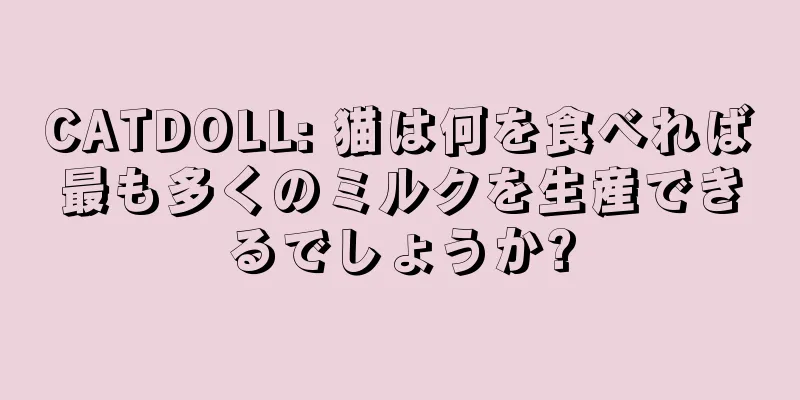 CATDOLL: 猫は何を食べれば最も多くのミルクを生産できるでしょうか?