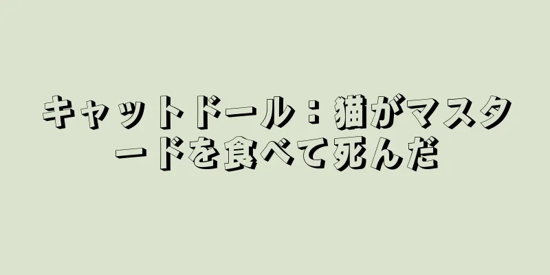 キャットドール：猫がマスタードを食べて死んだ