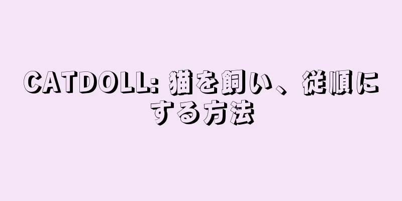 CATDOLL: 猫を飼い、従順にする方法