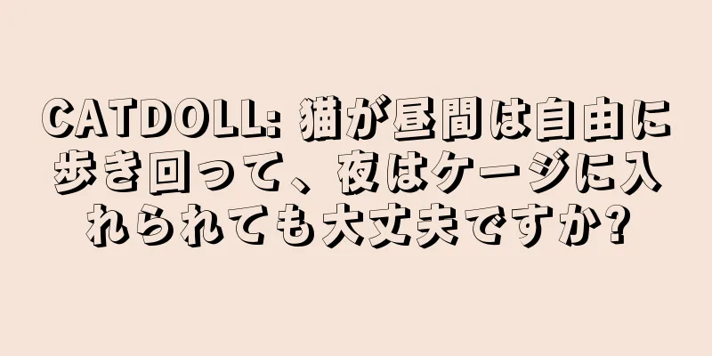 CATDOLL: 猫が昼間は自由に歩き回って、夜はケージに入れられても大丈夫ですか?