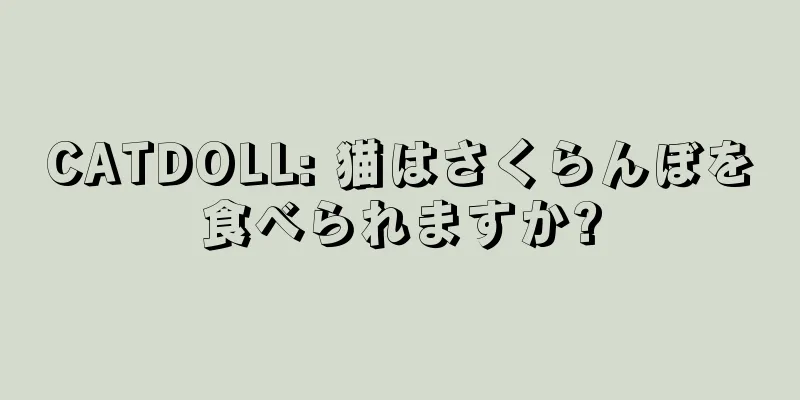 CATDOLL: 猫はさくらんぼを食べられますか?