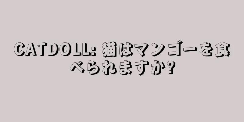 CATDOLL: 猫はマンゴーを食べられますか?