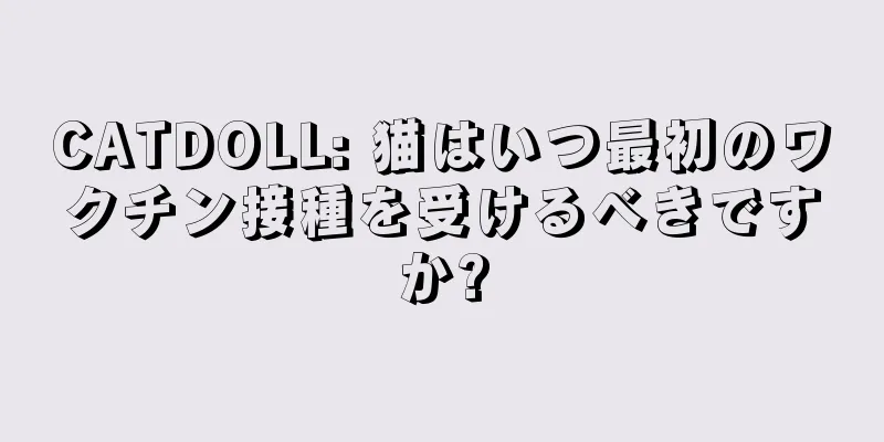 CATDOLL: 猫はいつ最初のワクチン接種を受けるべきですか?
