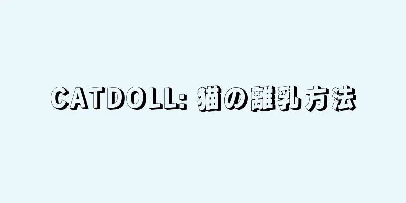 CATDOLL: 猫の離乳方法