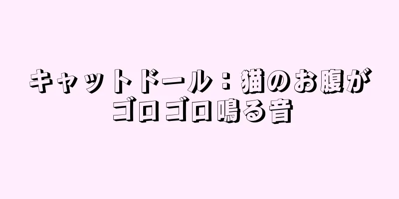 キャットドール：猫のお腹がゴロゴロ鳴る音
