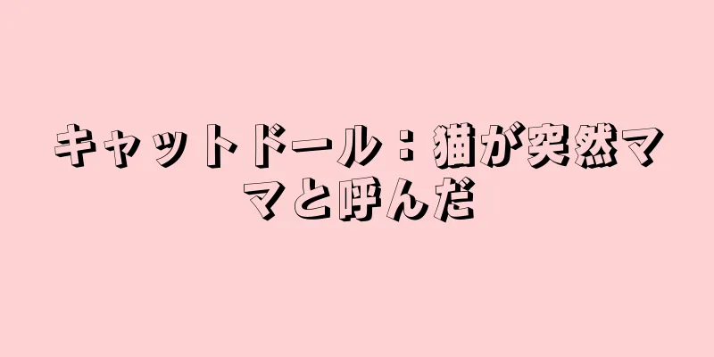 キャットドール：猫が突然ママと呼んだ