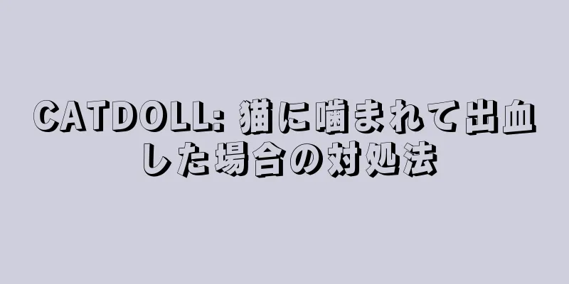 CATDOLL: 猫に噛まれて出血した場合の対処法