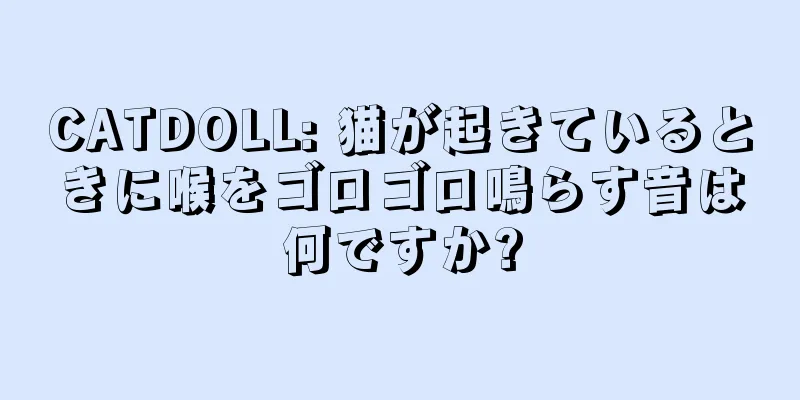 CATDOLL: 猫が起きているときに喉をゴロゴロ鳴らす音は何ですか?